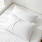 White Zippered Pillowcase Set – Soft, Breathable, and Featuring an Invisible Zipper - Image 2