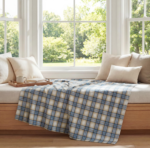 Vintage-Style Plaid Decorative Throw – French Country/Rustic Sofa & Lounge Blanket - Image 2