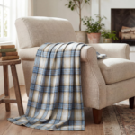 Vintage-Style Plaid Decorative Throw – French Country/Rustic Sofa & Lounge Blanket