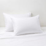 White Oxford-Style Pillowcase Set – Wide-Border Design in Soft Cotton Blend - Image 2