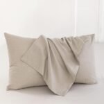 2-Pack Washed Cotton Linen-Like Pillowcases - Image 2