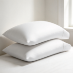 White Sateen Pillowcase Set – Luxurious Pillowcases with Horizontal Side Seams